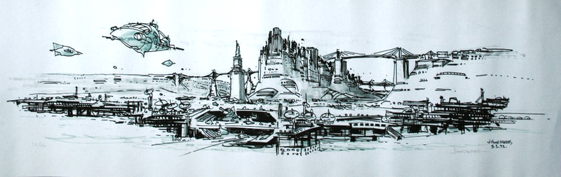 Illustration for article titled Astoundingly Beautiful Concept Art from The Fifth Element